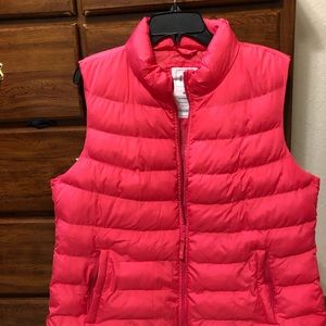 New pink Gap puffer Vest  XL